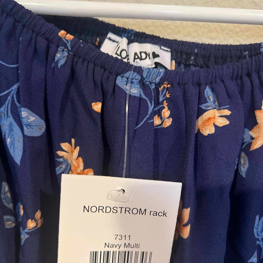 NWT LOVE…ADY Off-The-Shoulder Puff Sleeve Mini Dress - Picture 3 of 3